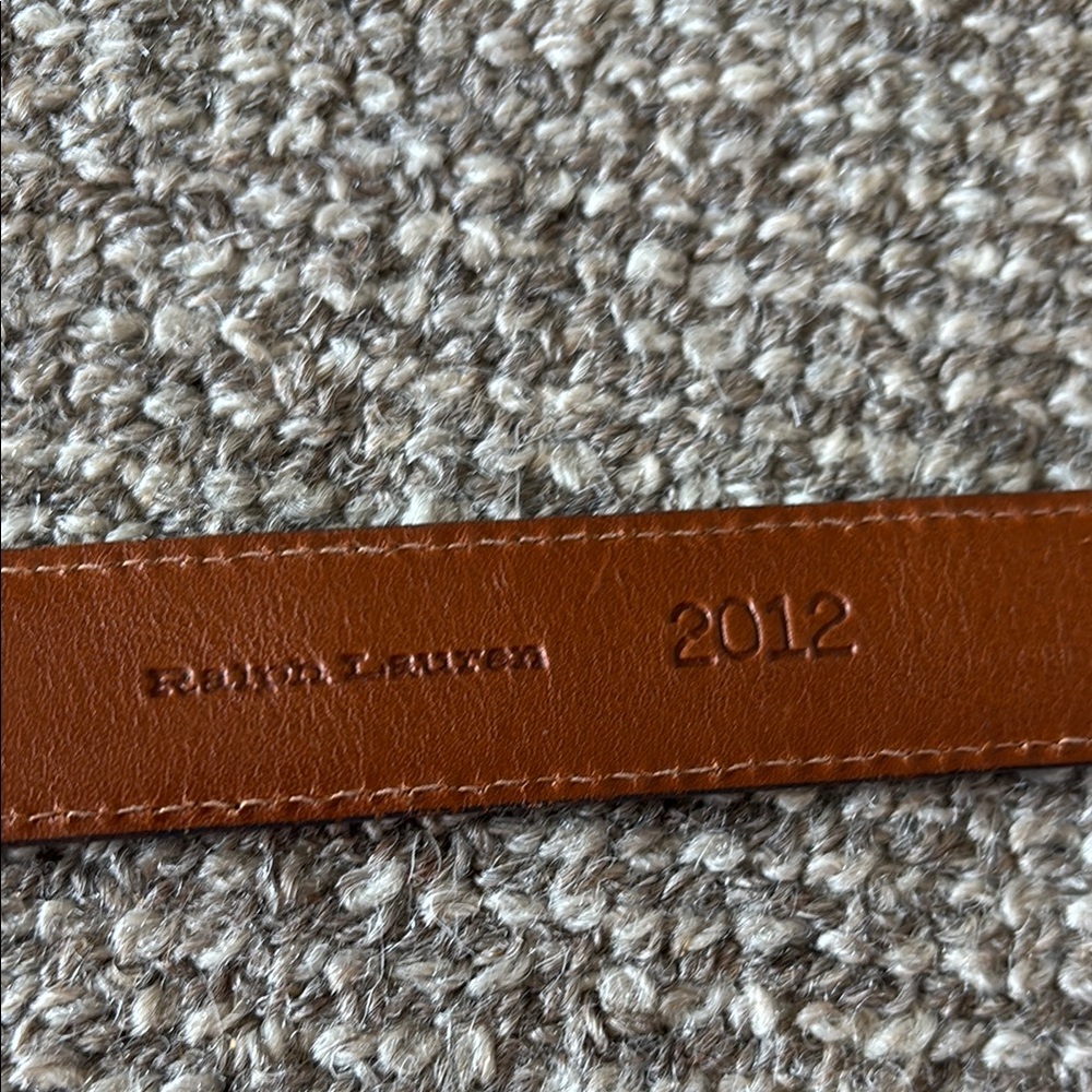 Ralph Lauren Lizard Black womens  Belt - Classic Buckle Sz 28 - Picture 3 of 4